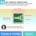 IM-54/17 Emergency Torchlight Sign | Photoluminescent IMO Sign | Welldone
