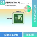 IM-57/17 Signal Lamp Sign | Photoluminescent IMO Sign | Welldone