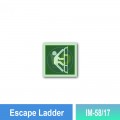 IM-58/17 Escape Ladder Sign | Photoluminescent IMO Sign | Welldone
