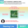IM-59/17 Heaving Line Sign | Photoluminescent IMO Sign | Welldone
