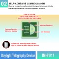 IM-61/17 Daylight Telegraphy Device Sign | Photoluminescent IMO Sign | Welldone