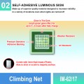 IM-62/18 Climbing Net Sign | Photoluminescent IMO Sign | Welldone
