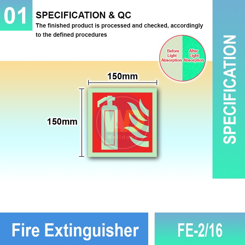 FE-2/16 Fire Extinguisher | Fire Fighting Equipment Sign MY | Welldone