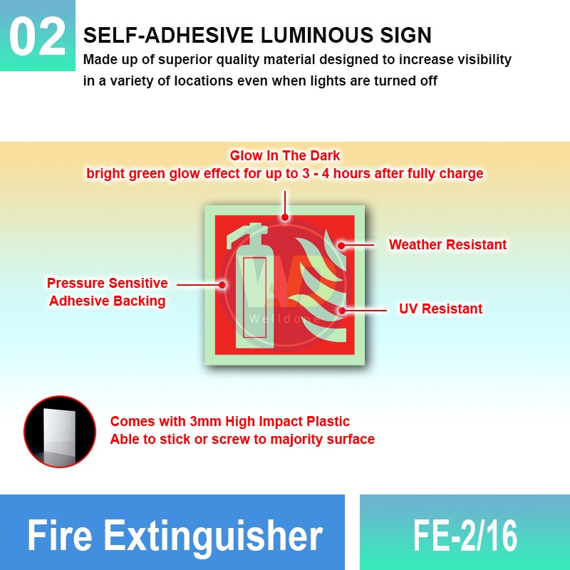 FE-2/16 Fire Extinguisher | Fire Fighting Equipment Sign MY | Welldone