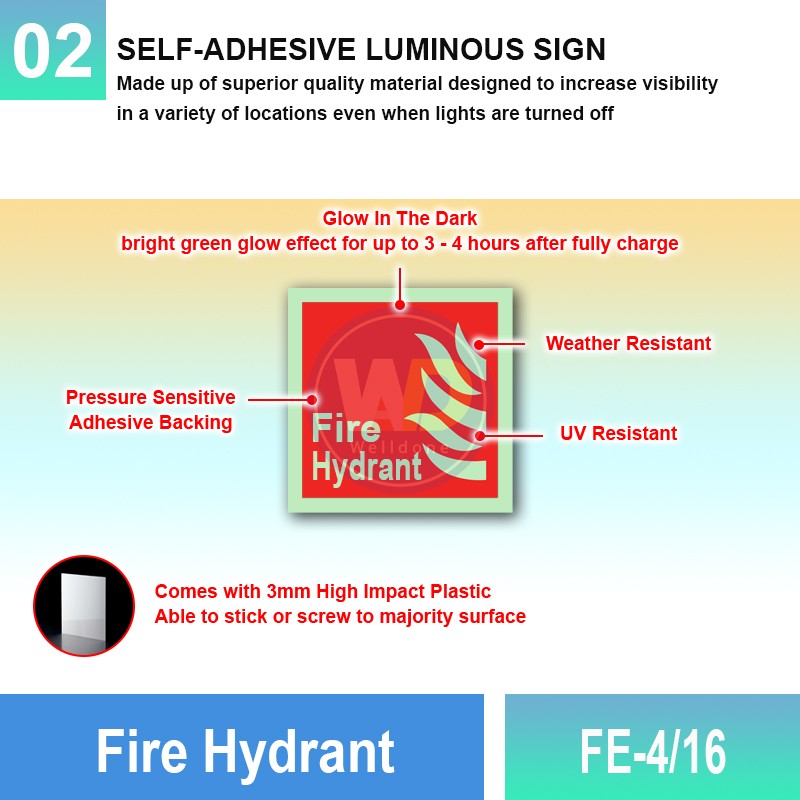 FE-4/16 Fire Hydrant | Fire Fighting Equipment Sign MY | Welldone