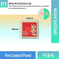 FE-8/16 Fire Control Panel | Fire Fighting EQPT Sign MY | Welldone