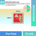 FE-14/16 Fire Point | Fire Fighting Equipment Sign MY | Welldone