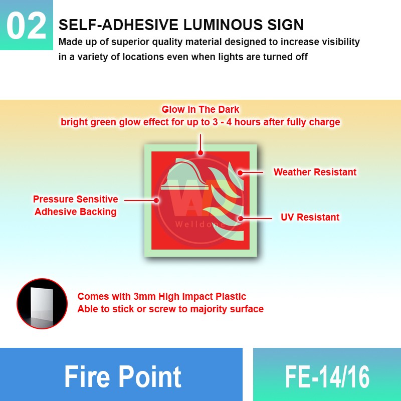 FE-14/16 Fire Point | Fire Fighting Equipment Sign MY | Welldone