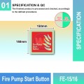 FE-15/16 Fire Pump Start Station | Fire Fighting EQPT Sign MY | Welldone