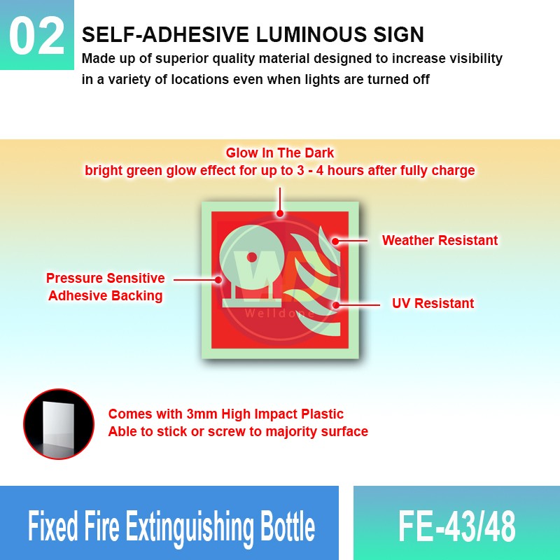 FE-43/48 Fixed Fire Extinguishing Bottle | F. F. EQPT Sign MY | Welldone
