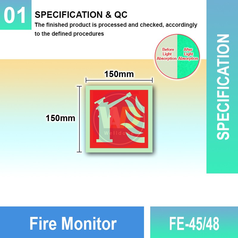 FE-45/48 Fire Monitor | Fire Fighting EQPT Sign MY | Welldone