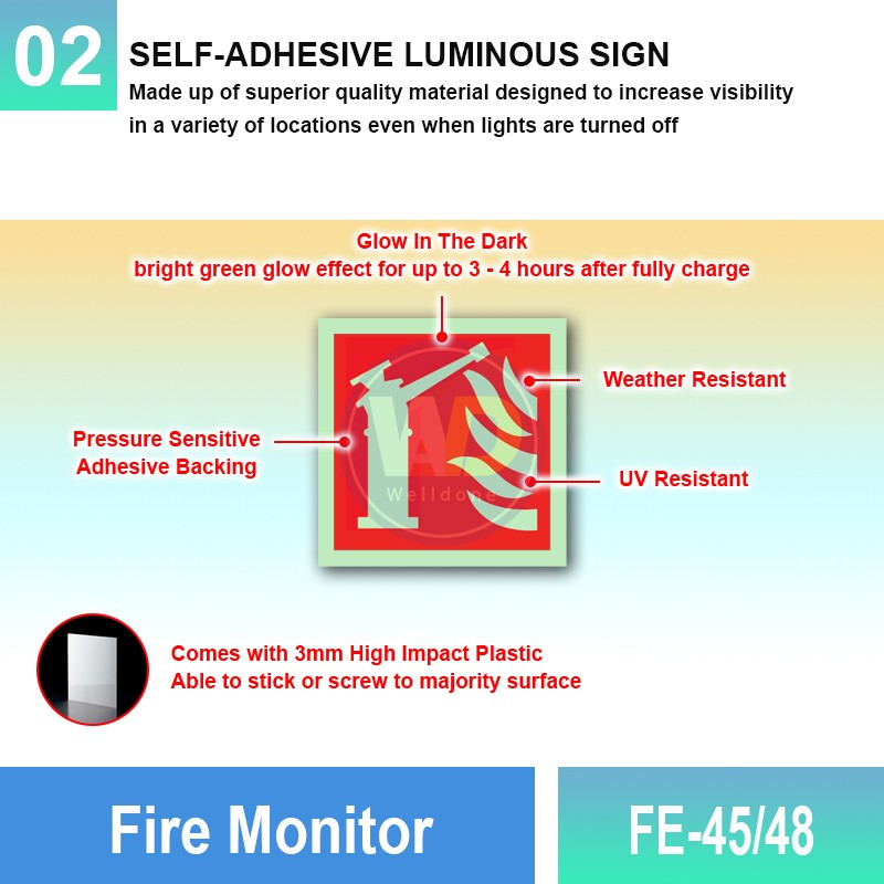 FE-45/48 Fire Monitor | Fire Fighting EQPT Sign MY | Welldone