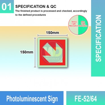 Photoluminescent Sign
