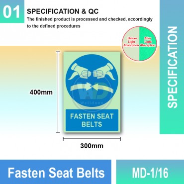 Fasten Seat Belts (IMO Sign)
