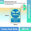 MD-1/16 Fasten Seat Belts | IMO Sign | Mandatory Sign MY | Welldone