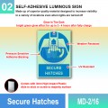 MD-2/16 Secure Hatches | IMO Sign | Mandatory Sign MY | Welldone
