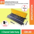 CBH-300 3 Channel Cable Hump | Quality Cable Protector MY | Welldone