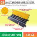 CBH-300 3 Channel Cable Hump | Quality Cable Protector MY | Welldone