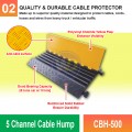 CBH-500 5 Channel Cable Hump | Quality Cable Protector MY | Welldone