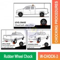 W-CHOCK-3 Rubber Wheel Chock | Quality Wheel Blocks MY | Welldone