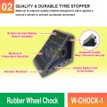 W-CHOCK-1 Rubber Wheel Chock | Quality Wheel Blocks MY | Welldone