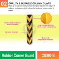 CG800-B Rubber Corner Guard | Quality Edge Protector MY | Welldone