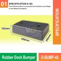 D-BUMP-45 Rubber Dock Bumper: Protect Your Warehouse Walls | Welldone