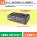 D-BUMP-45 Rubber Dock Bumper: Protect Your Warehouse Walls | Welldone