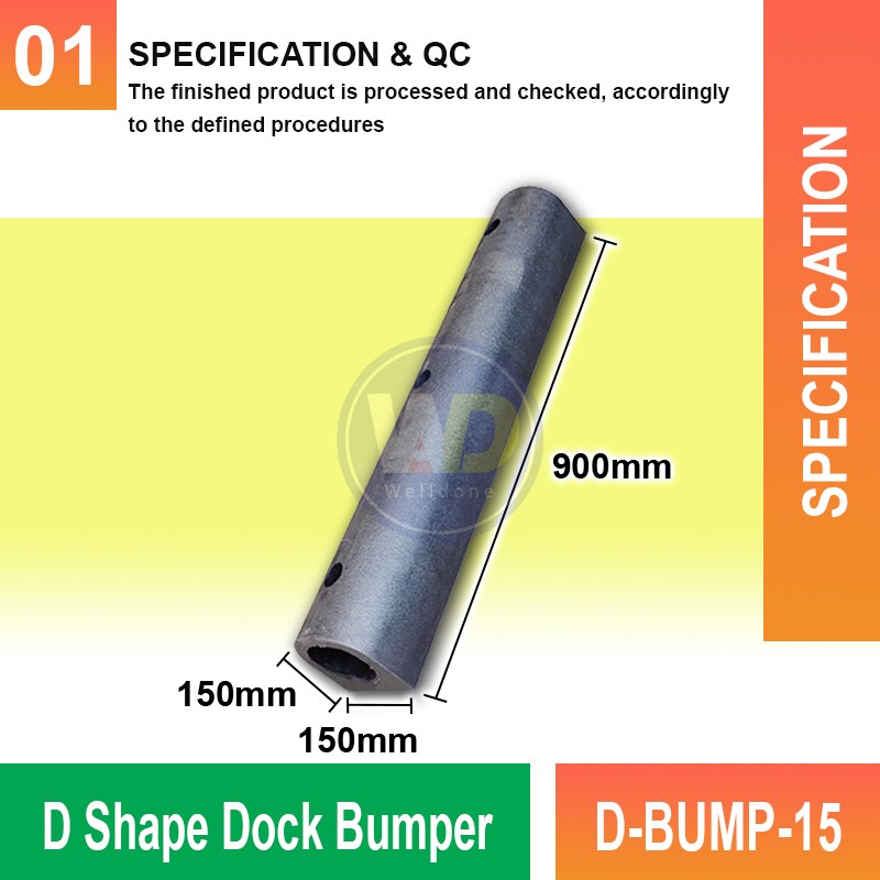thumbnail image 2 of Post Bumpers P-Shape Edge Dock Bumper - 8 Foot White Vinyl Protection For Boat Docks C 226063 2 of 11