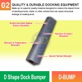 D-BUMP D Shape Dock Bumper | Absorb Impact, Protect Docks | Welldone D-BUMP D Shape Dock Bumper | Absorb Impact, Protect Docks | Welldone