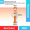 MB-820 Metal Bollard | Quality Safety Bollard Malaysia | Welldone