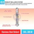 SBL-380-M Stainless Steel Bollard | Quality Safety Bollard MY | Welldone