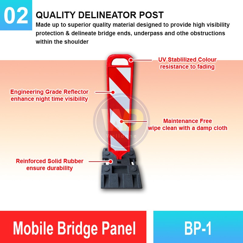 BP-1 Mobile Bridge Panel | Quality Safety Bollard MY | Welldone
