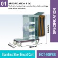 ECT-900/SS S.S. Escort Cart | Quality Service Trolley MY | Welldone