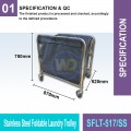 SFLT-517/SS Stainless Steel Foldable Laundry Trolley | Welldone