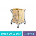 SLT-511/SS Stainless Steel X-2 Trolley | Quality Laundry Trolley MY | Welldone