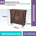 DLT-508/EX(GR) Powder Coating Dirty Linen Trolley | Welldone