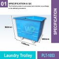 PLT-1053 Laundry Trolley | Quality Trolley Cart MY | Welldone