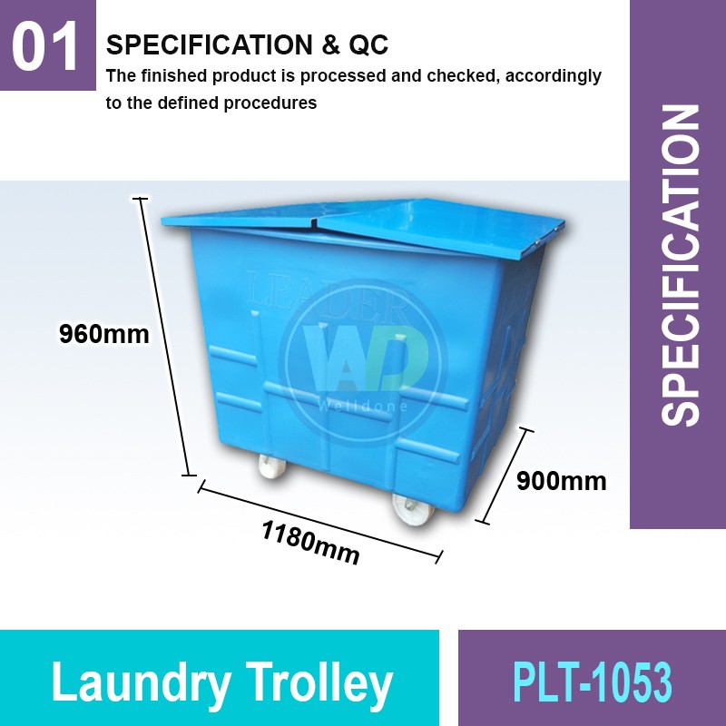 PLT-1053 Laundry Trolley | Quality Trolley Cart MY | Welldone