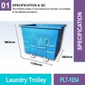 PLT-1054 Laundry Trolley | Quality Trolley Cart MY | Welldone