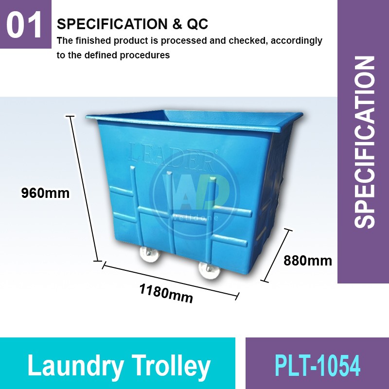 PLT-1054 Laundry Trolley | Quality Trolley Cart MY | Welldone