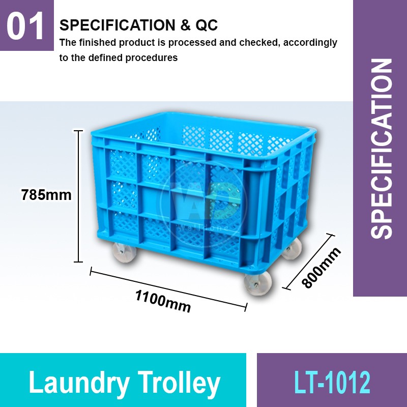 LT-1012 Laundry Trolley | Quality Trolley Cart MY | Welldone