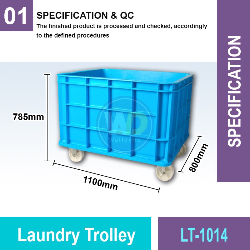 LT-1014 Laundry Trolley | Quality Trolley Cart MY | Welldone