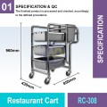 RC-308 Restaurant Cart | Quality Kitchen Trolley MY | Welldone
