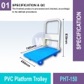 PHT-150 PVC Platform Trolley 150KG | Quality Trolley Cart MY | Welldone