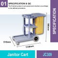 JC309 Janitor Cart | Quality Service Trolley Malaysia | Welldone