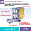 JC309 Janitor Cart | Quality Service Trolley Malaysia | Welldone