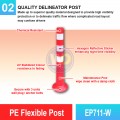 EP711-W PE Flexible Post | Quality Safety Bollard Malaysia | Welldone