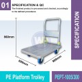 PEPT-1005/300 PE Platform Trolley 300KG | Quality Trolley Cart MY | Welldone