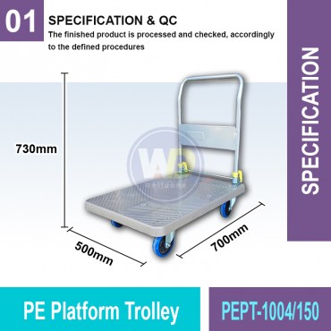 PE Platform Trolley 150KG